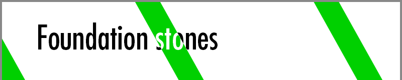 Foundation stones